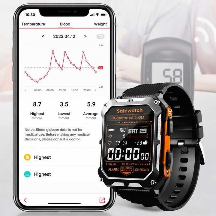 Outdoor Smartwatch | Health Monitoring | AMOLED Display | 600mAh Battery | 70+ Sports Modes