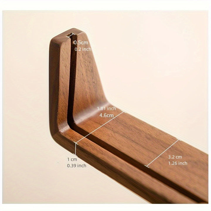 Photo Frame | U-Shaped Acrylic &amp; Solid Wood Design | Minimalist Tabletop Display for 6-Inch Photos