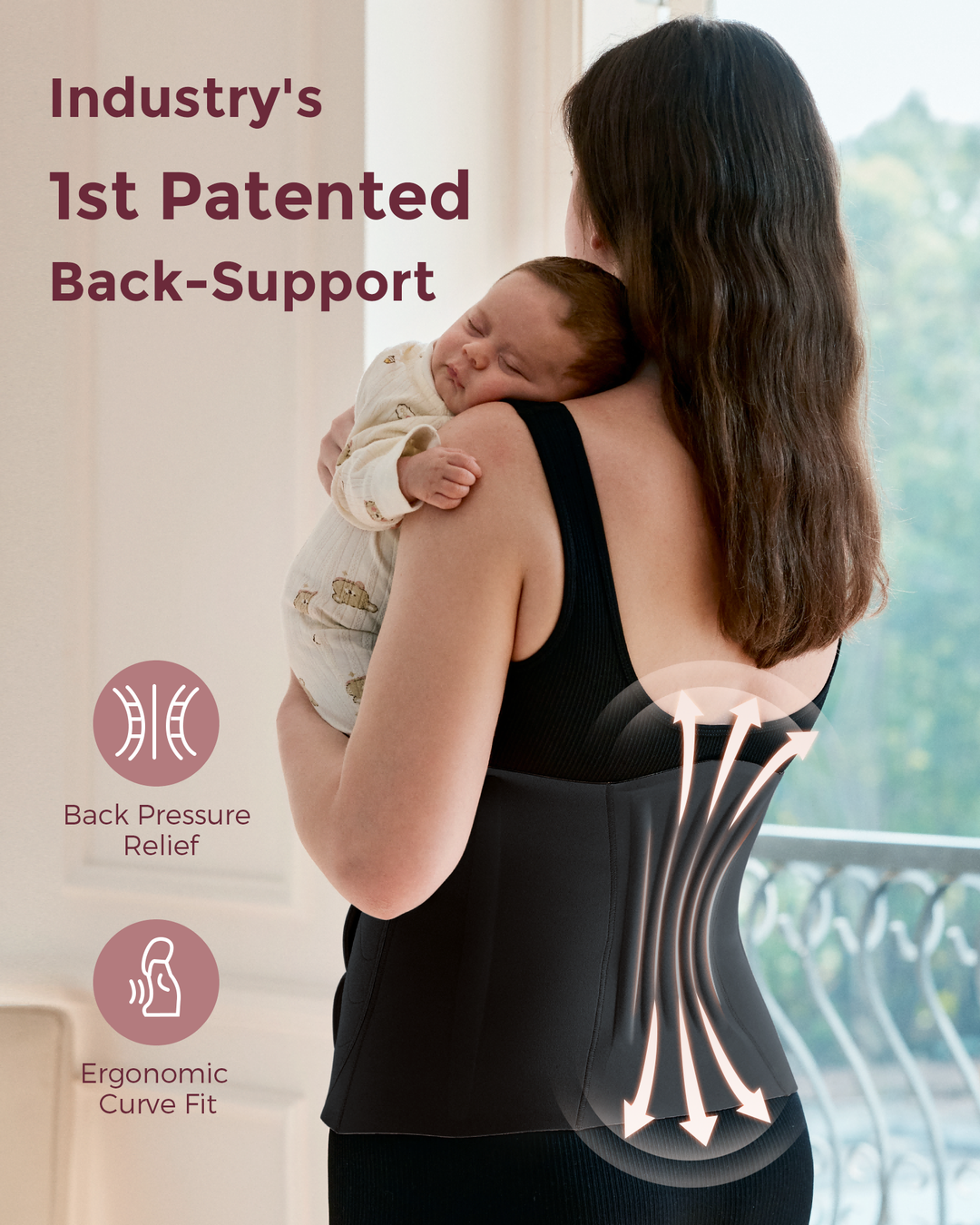 Postpartum Recovery Wrap | Adjustable Abdominal Support | Ergonomic Compression Design | Everyday Comfort