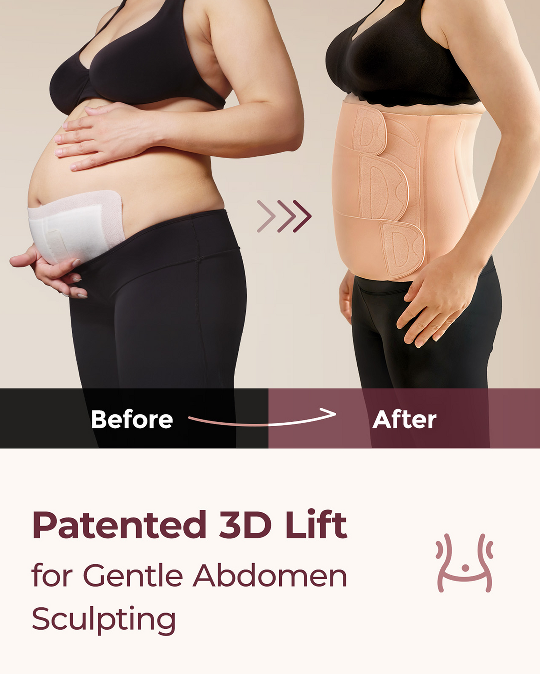 Postpartum Recovery Wrap | Adjustable Abdominal Support | Ergonomic Compression Design | Everyday Comfort