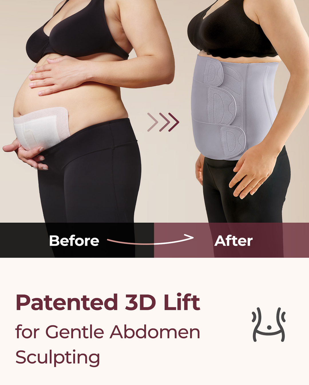 Postpartum Recovery Wrap | Adjustable Abdominal Support | Ergonomic Compression Design | Everyday Comfort