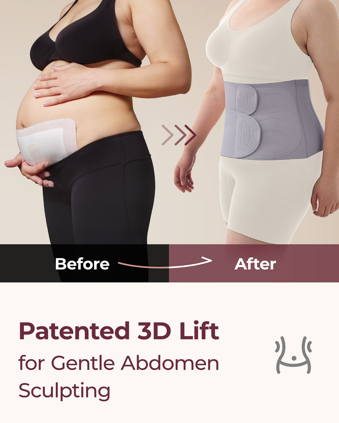Postpartum Recovery Wrap | Adjustable Abdominal Support | Ergonomic Compression Design | Everyday Comfort
