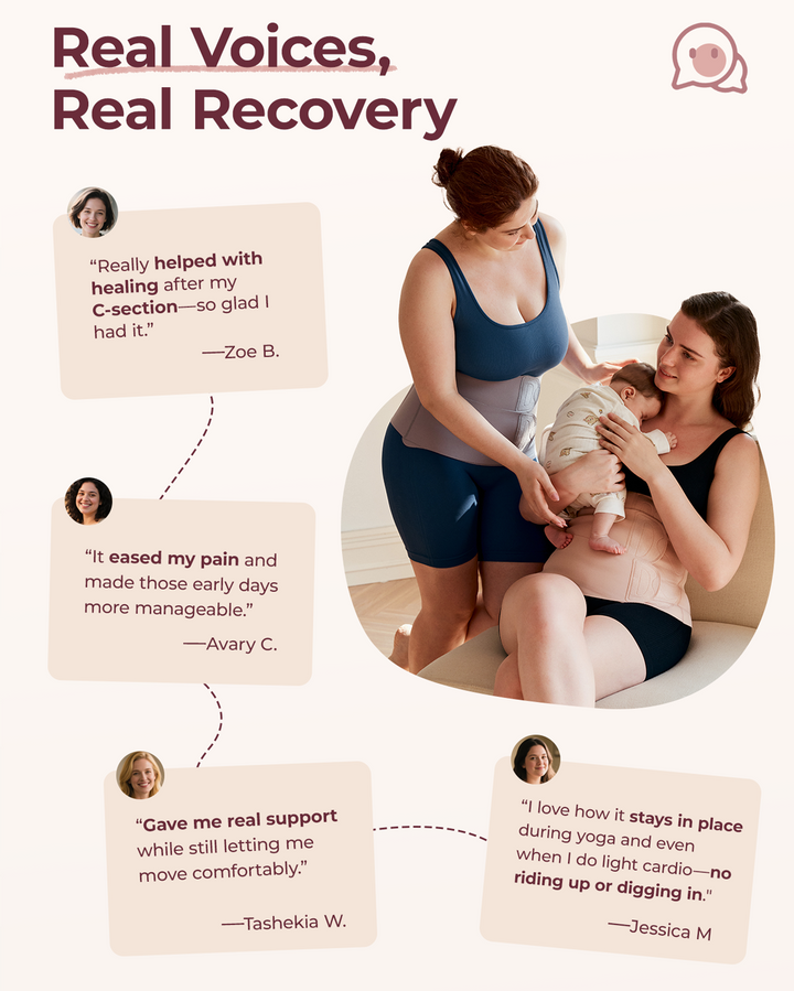 Postpartum Recovery Wrap | Adjustable Abdominal Support | Ergonomic Compression Design | Everyday Comfort