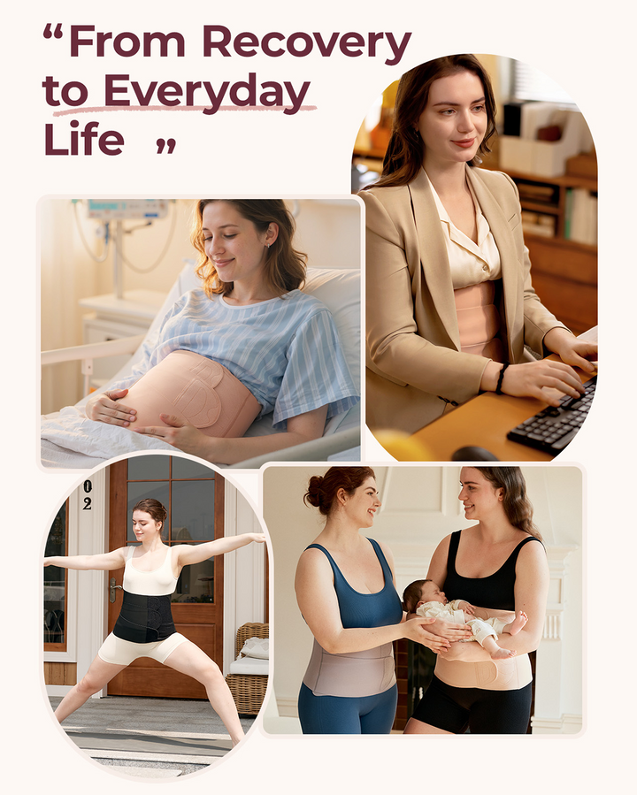Postpartum Recovery Wrap | Adjustable Abdominal Support | Ergonomic Compression Design | Everyday Comfort