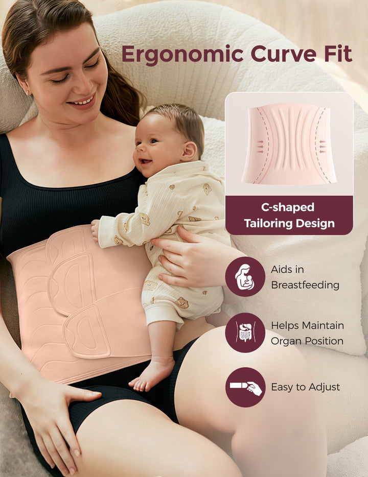 Postpartum Recovery Wrap | Adjustable Abdominal Support | Ergonomic Compression Design | Everyday Comfort