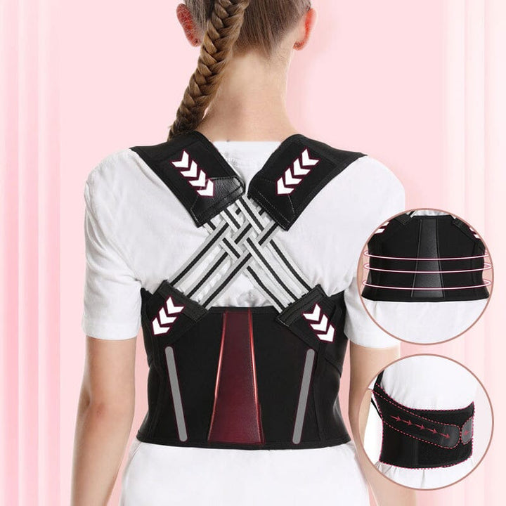 Posture Corrector Brace | Adjustable Shoulder &amp; Back Support | Lightweight Polyester