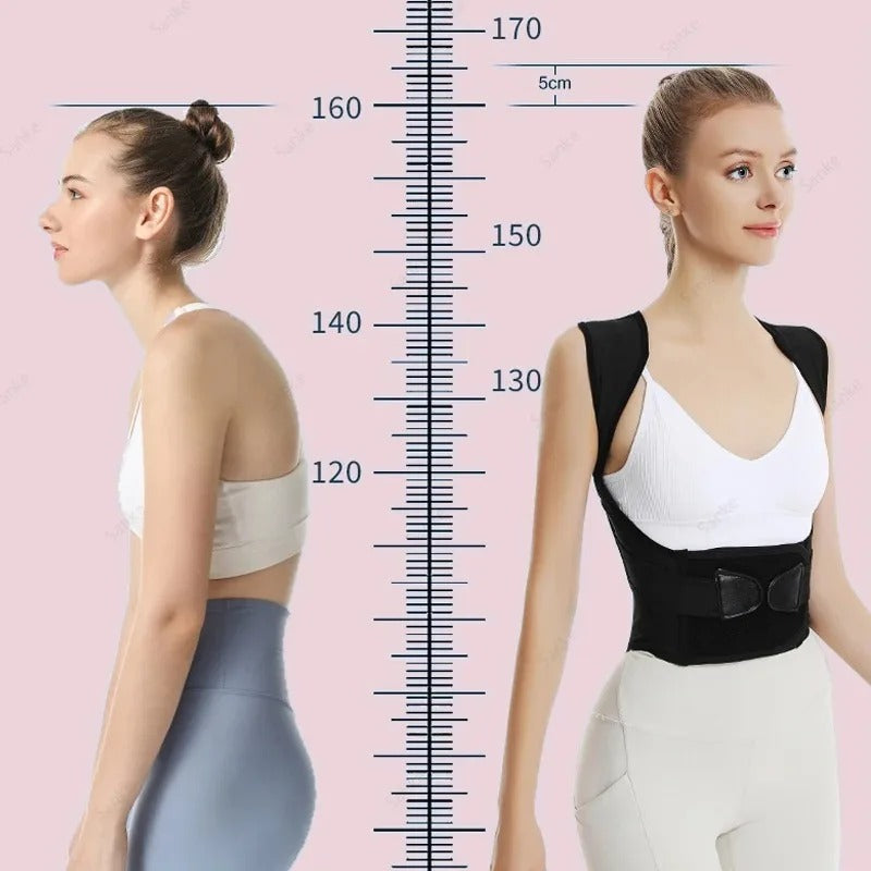 Posture Corrector Brace | Adjustable Shoulder &amp; Back Support | Lightweight Polyester