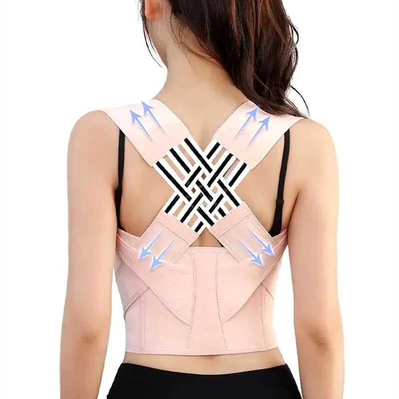Posture Corrector Brace | Adjustable Shoulder &amp; Back Support | Lightweight Polyester