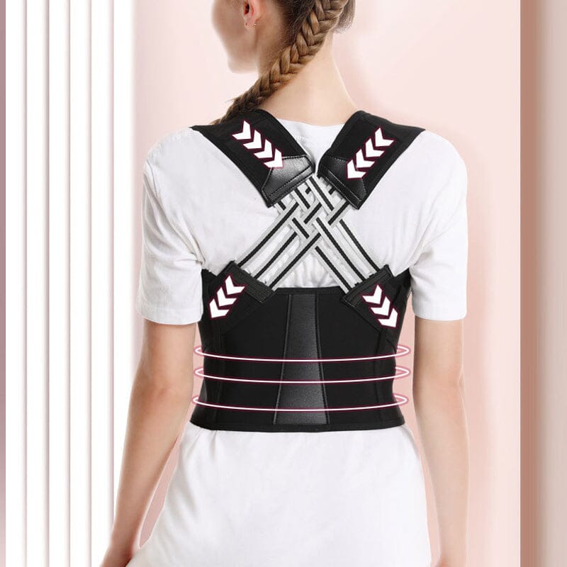 Posture Corrector Brace | Adjustable Shoulder &amp; Back Support | Lightweight Polyester