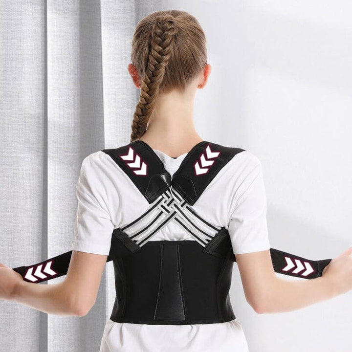 Posture Corrector Brace | Adjustable Shoulder &amp; Back Support | Lightweight Polyester