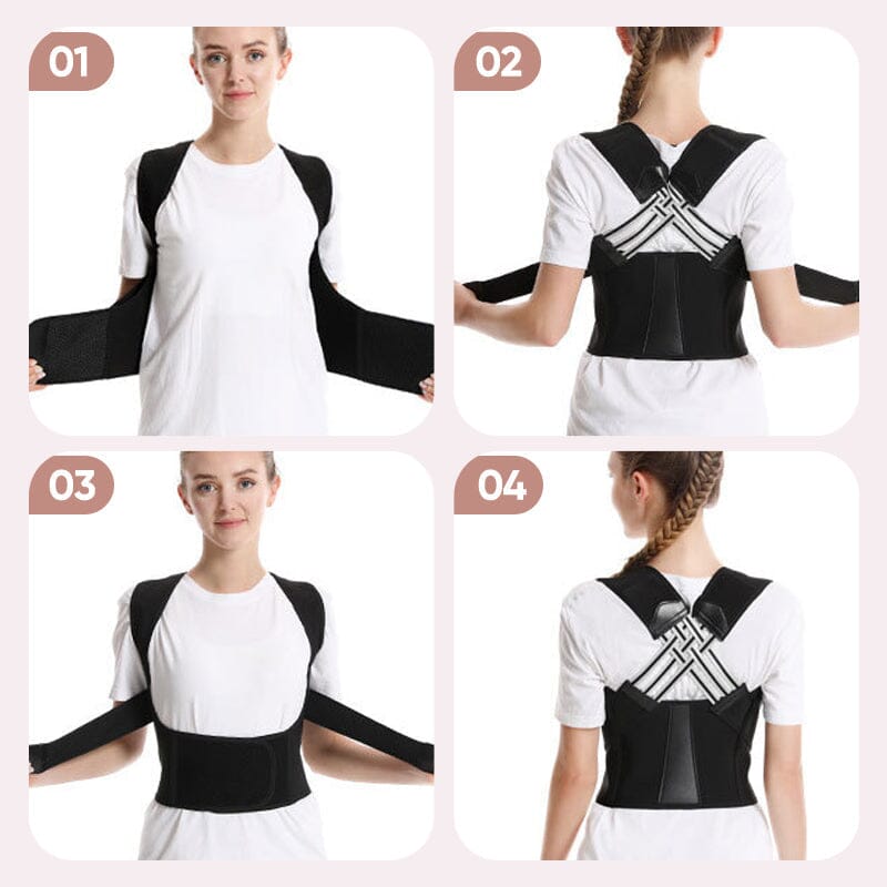 Posture Corrector Brace | Adjustable Shoulder &amp; Back Support | Lightweight Polyester