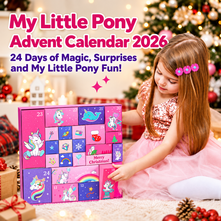 Christmas Advent Calendar | Pony-Themed Accessories | 24 Surprises for Kids