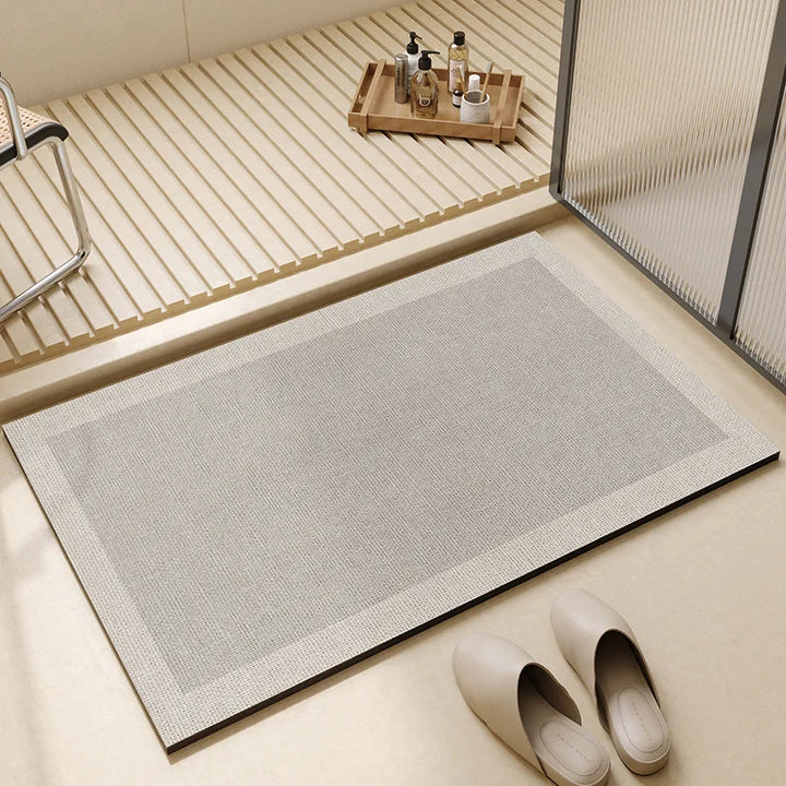 Quick-Dry Bath Mat | Super Absorbent Non-Slip Bathroom Rug | Soft Floor Mat for Bathroom, Kitchen &amp; Laundry
