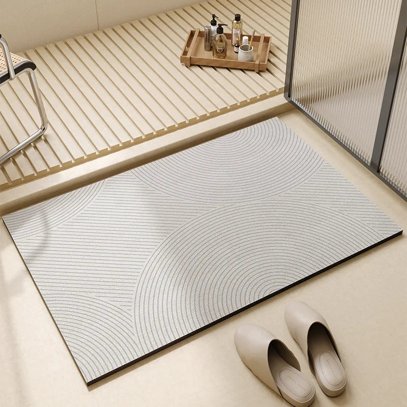 Quick-Dry Bath Mat | Super Absorbent Non-Slip Bathroom Rug | Soft Floor Mat for Bathroom, Kitchen &amp; Laundry