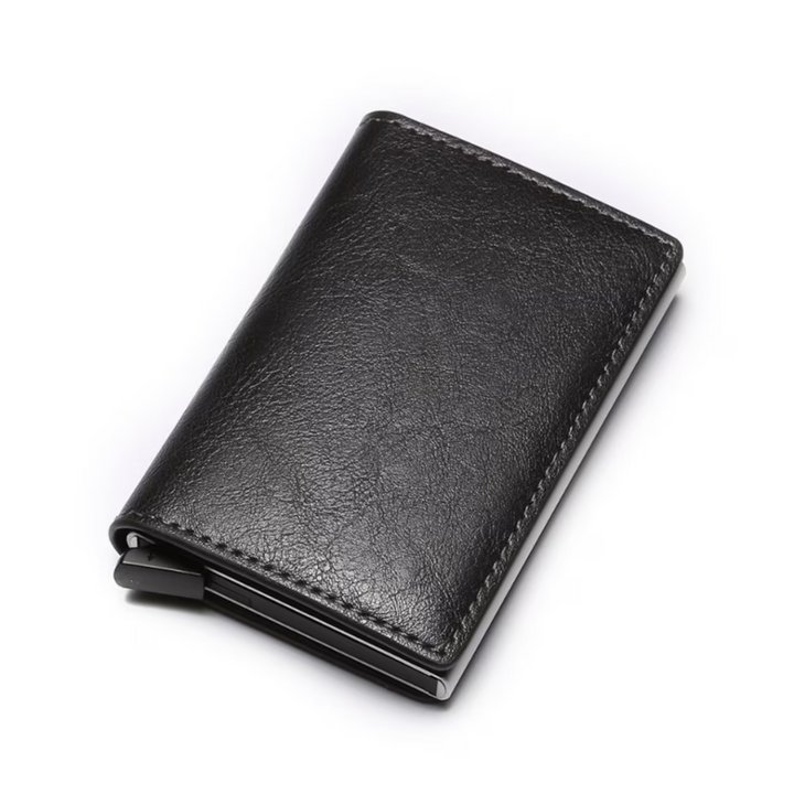 RFID Blocking Card Holder | Aluminum Wallet with Money Clip | Slim Minimalist Design