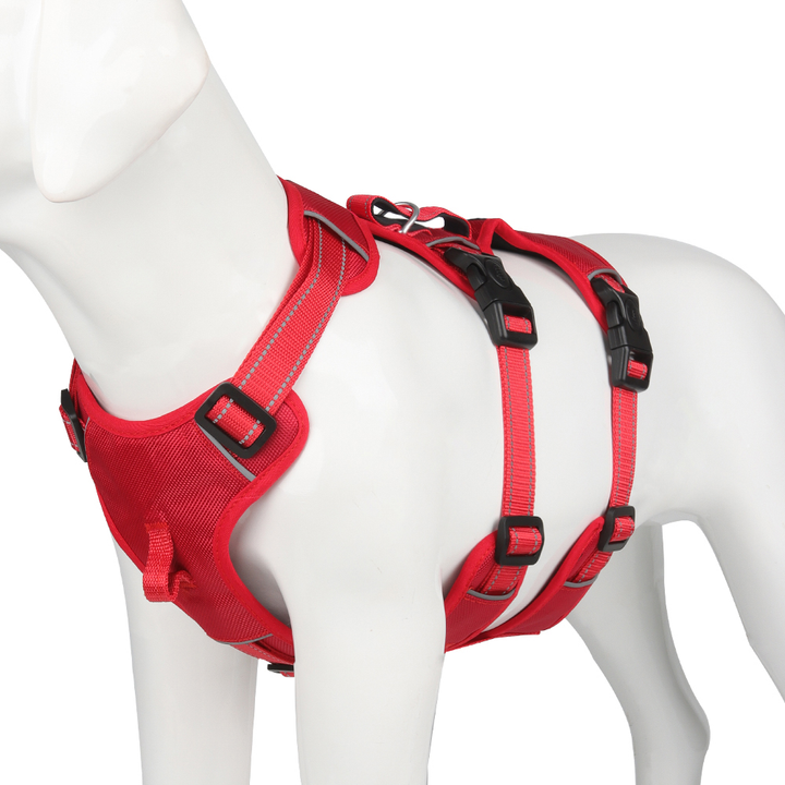 Reflective No-Pull Dog Harness | Escape-Resistant Adjustable Design | Comfortable Walking Vest