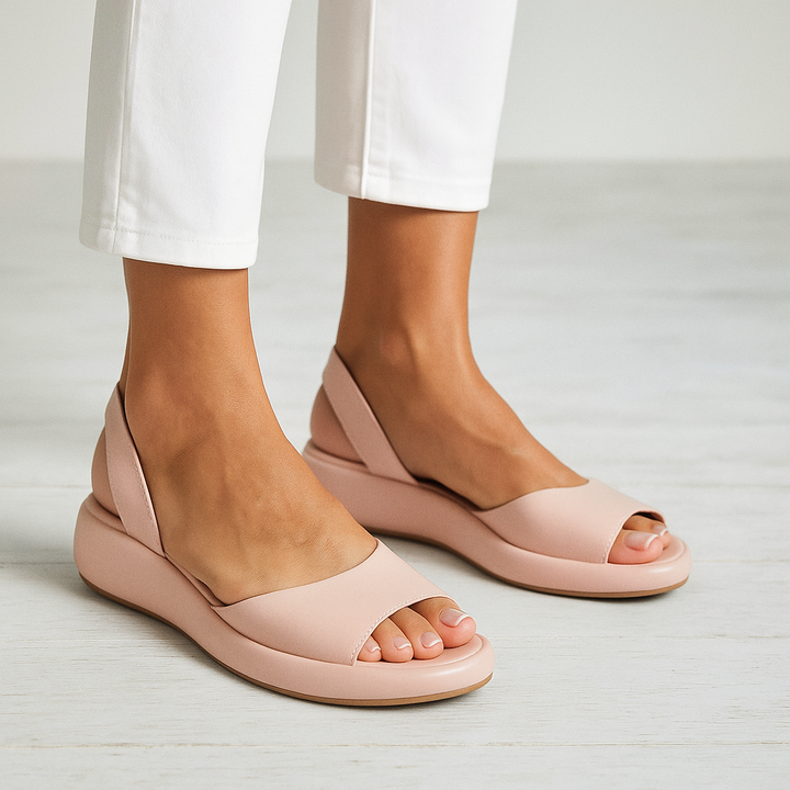 Riley - Orthopedic Sandals for Women with Cushioned Wedge Sole and Slingback Strap