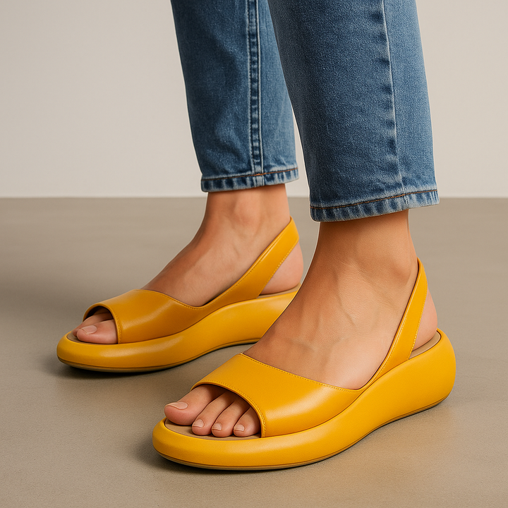 Riley - Orthopedic Sandals for Women with Cushioned Wedge Sole and Slingback Strap