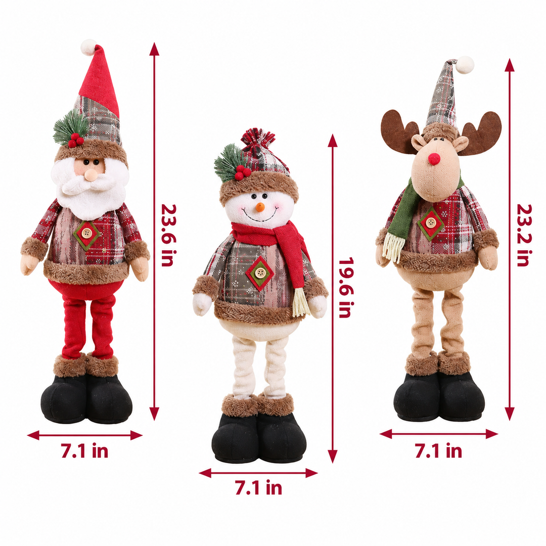Santa Claus Christmas Figurine | Festive Holiday Decoration | Seasonal Tabletop Home Decor