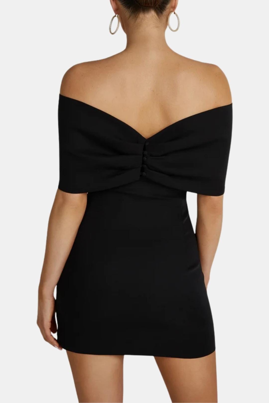 Scarlett - Sexy Women's Wedding Guest Dress with Off-Shoulder Bow and Bodycon Fit