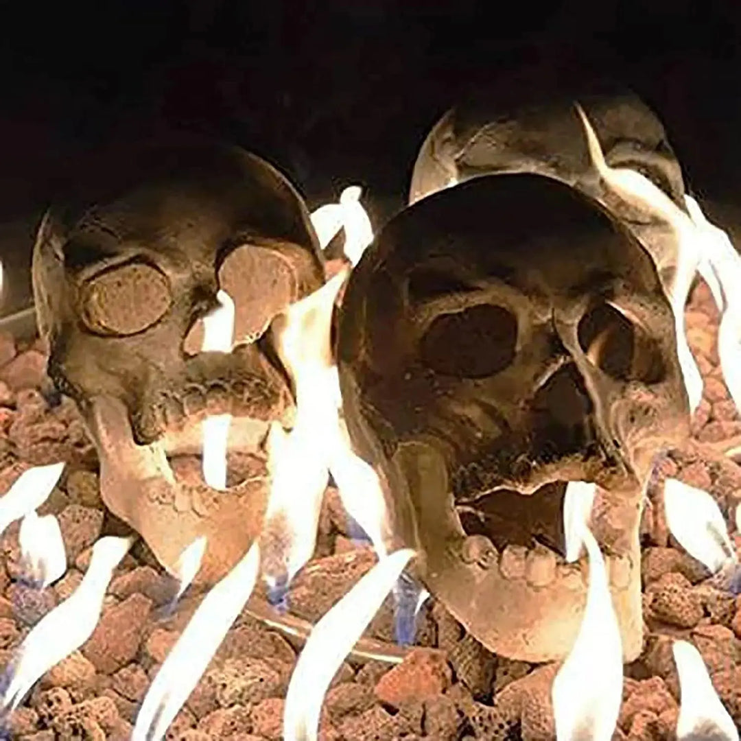 Skull Ornament | Fire-Resistant Resin | Gothic Halloween Decor