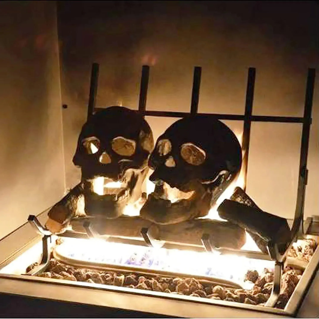 Skull Ornament | Fire-Resistant Resin | Gothic Halloween Decor