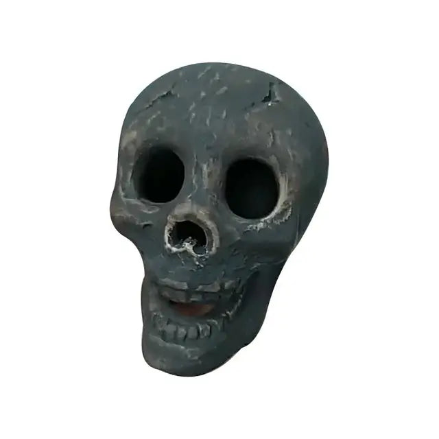 Skull Ornament | Fire-Resistant Resin | Gothic Halloween Decor