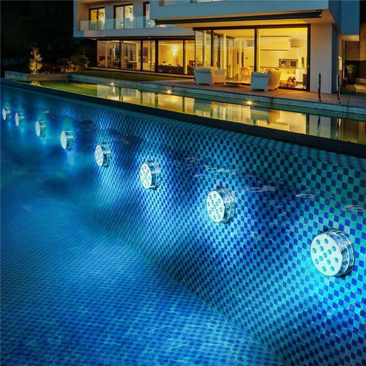 Submersible LED Pool Light | Waterproof RGB Light with RF Remote Control | IP68 Underwater Accent Light
