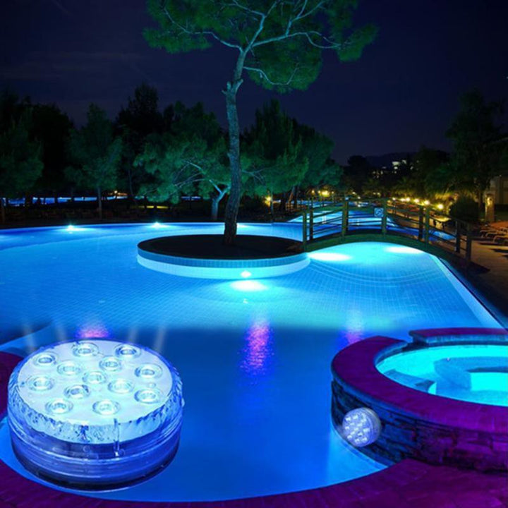 Submersible LED Pool Light | Waterproof RGB Light with RF Remote Control | IP68 Underwater Accent Light