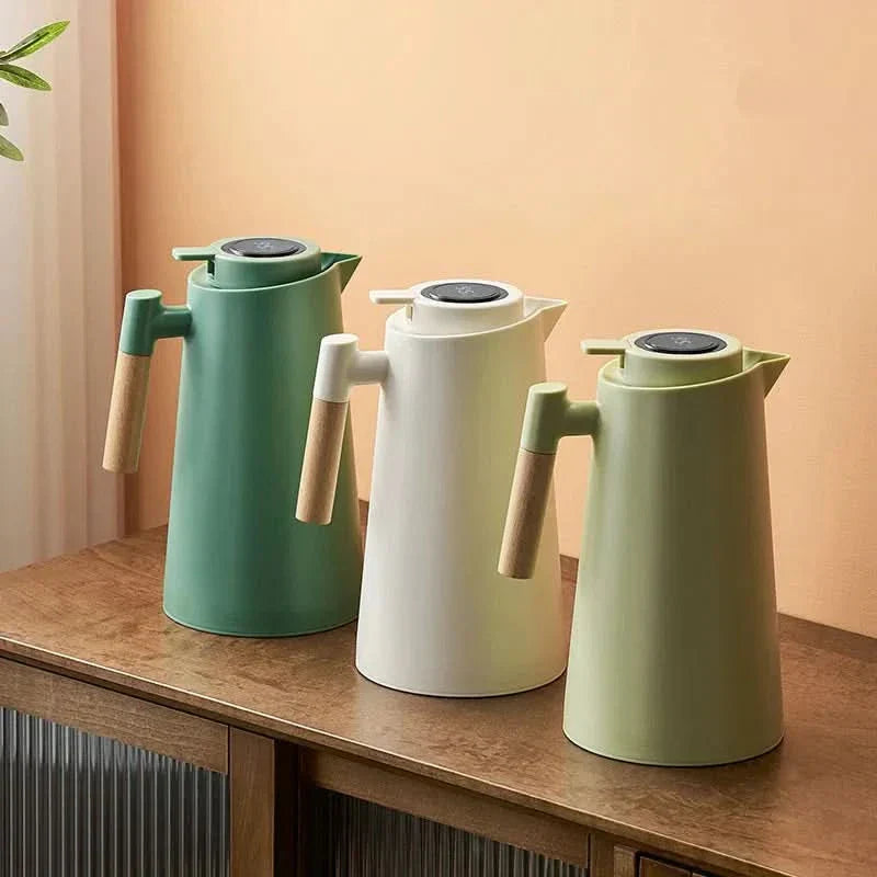 Thermal Carafe with Temperature Display | 1 Liter Insulated Coffee & Tea Carafe