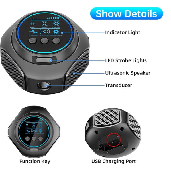 Ultrasonic Insect Repeller Plug-In | Chemical-Free Protection | Covers Up to 3,200 sq ft | Silent Operation