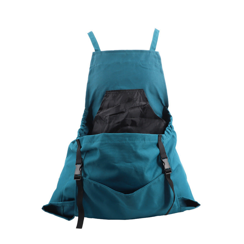 Waterproof Gardening Apron | Oxford Garden Work Apron with Tool Pockets | Adjustable Cross-Back Design
