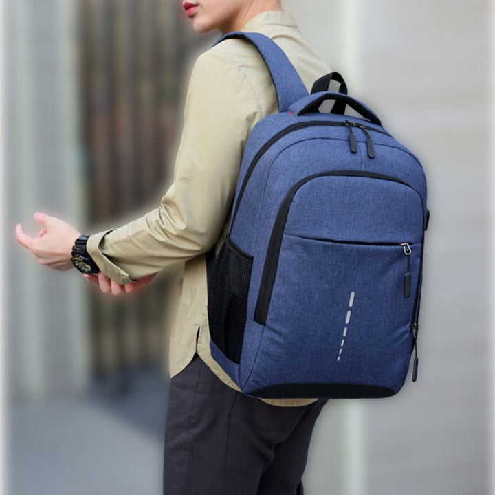 Waterproof Laptop Backpack for Men | Lightweight Travel Bag | External USB Charging Port