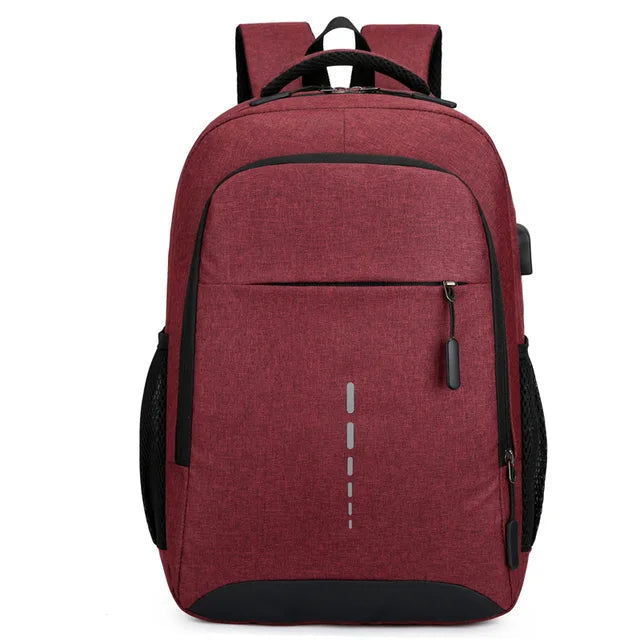 Waterproof Laptop Backpack for Men | Lightweight Travel Bag | External USB Charging Port
