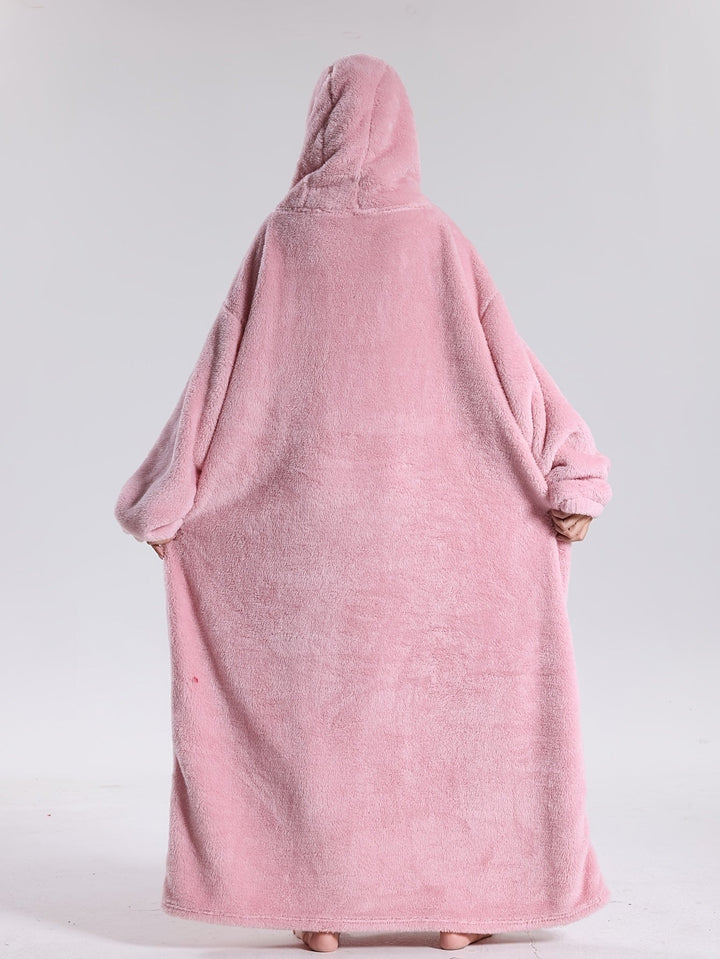 Wearable Blanket Hoodie | Oversized Sherpa Hooded Blanket | Cozy Fleece Lounge Pullover