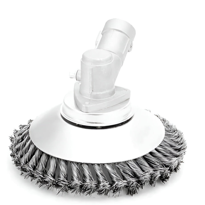Weed Trimmer Head | Steel Wire Brush Cutter Attachment | Universal Heavy-Duty Brush for String Trimmers