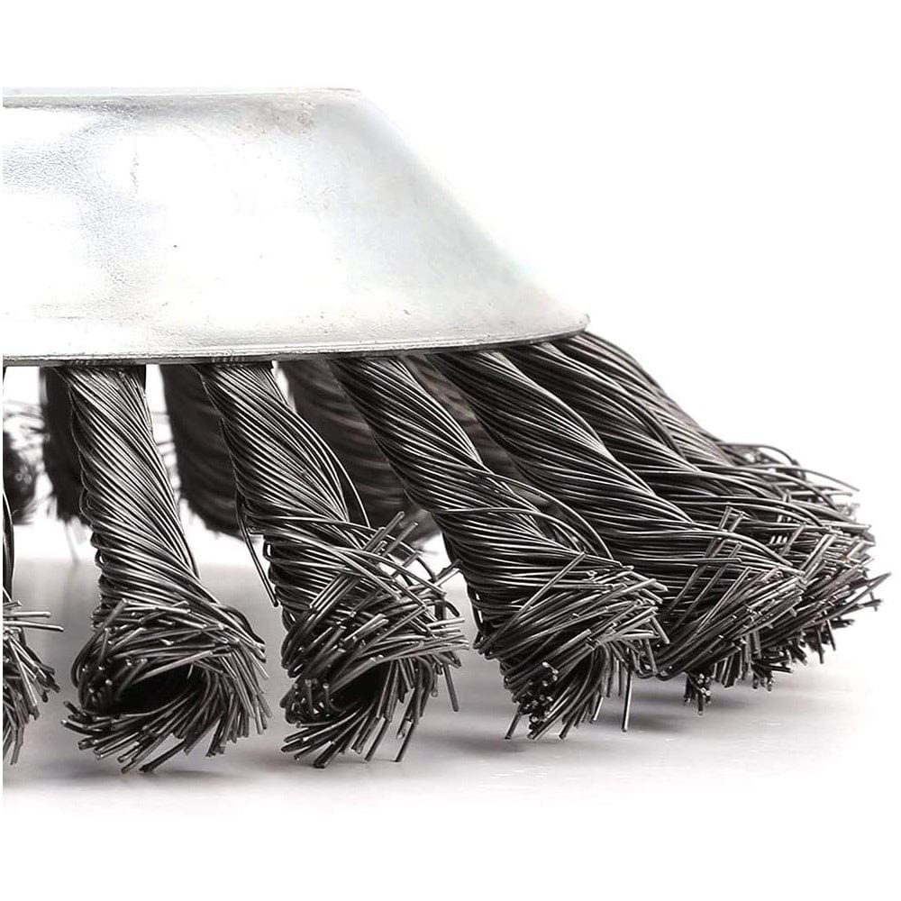 Weed Trimmer Head | Steel Wire Brush Cutter Attachment | Universal Heavy-Duty Brush for String Trimmers