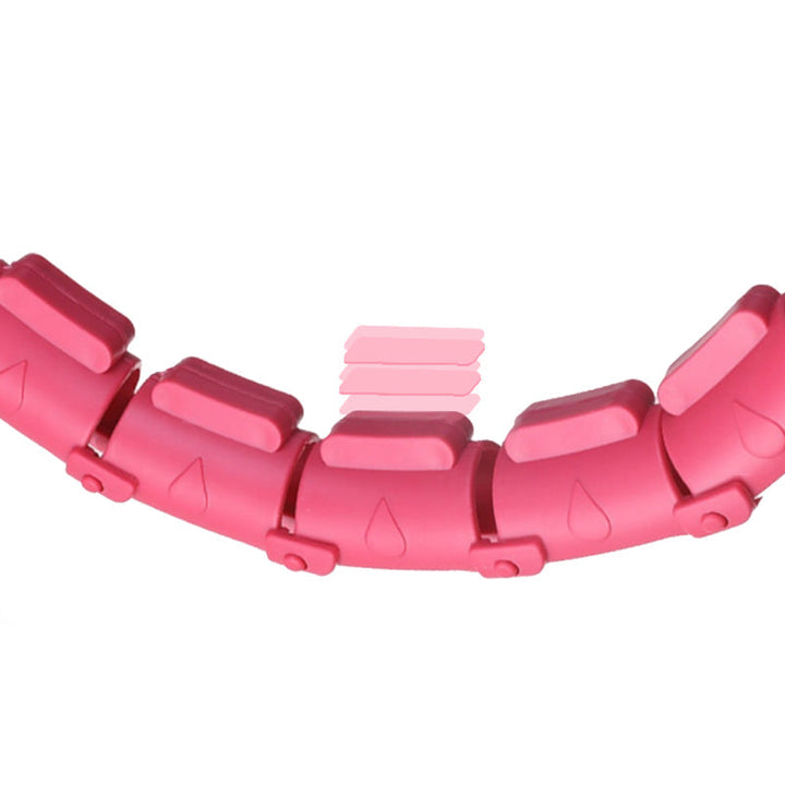 Weighted Hula Hoop with Massage Ball | Adjustable Fitness Hoop | ABS Plastic | Pink or Purple
