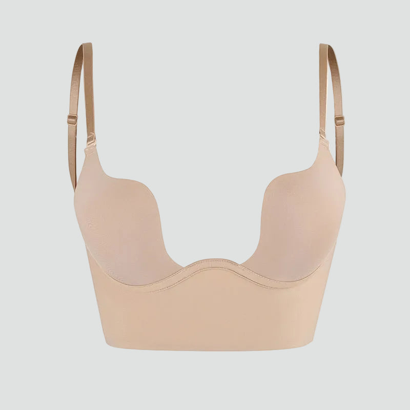 Willow - Women’s backless push up bra self supporting with adjustable straps