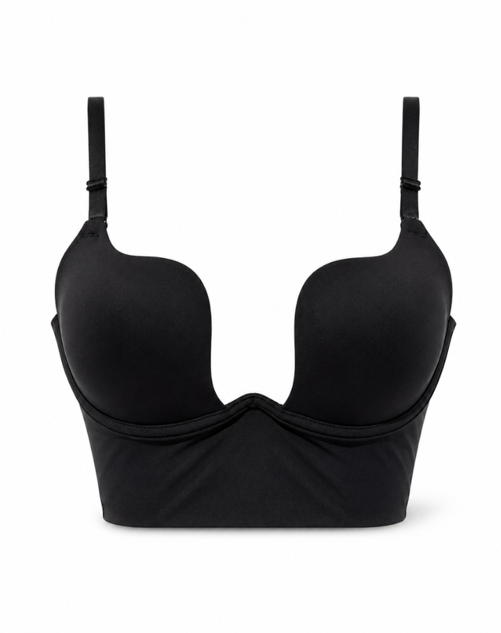 Willow - Women’s backless push up bra self supporting with adjustable straps