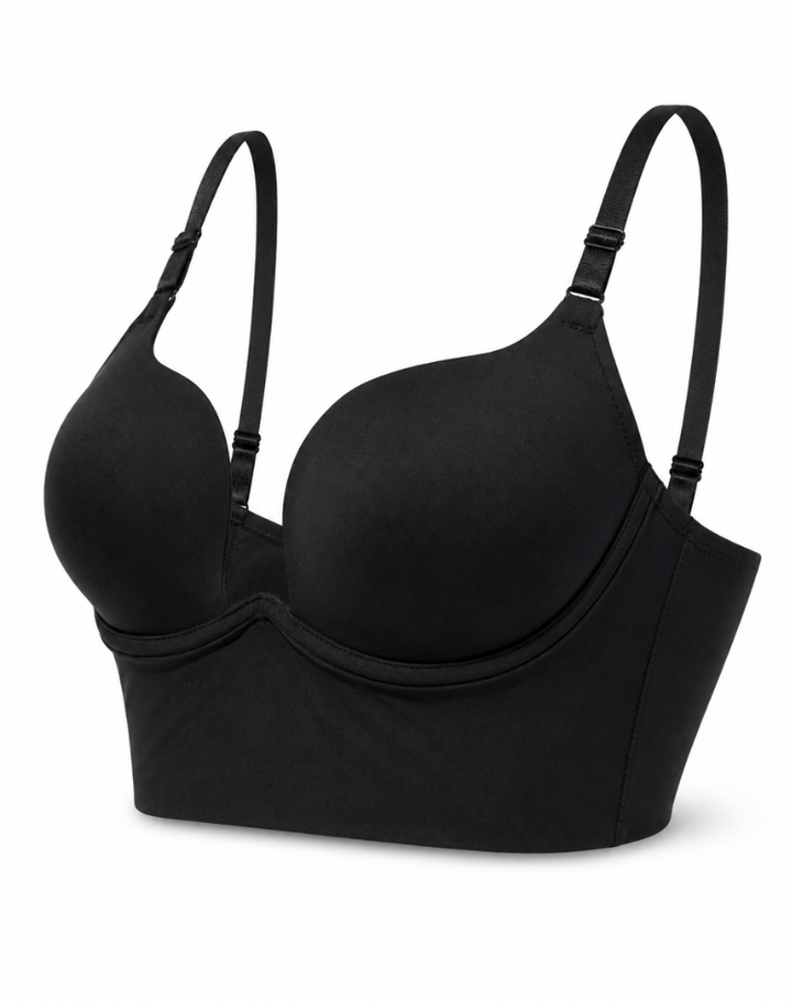 Willow - Women’s backless push up bra self supporting with adjustable straps