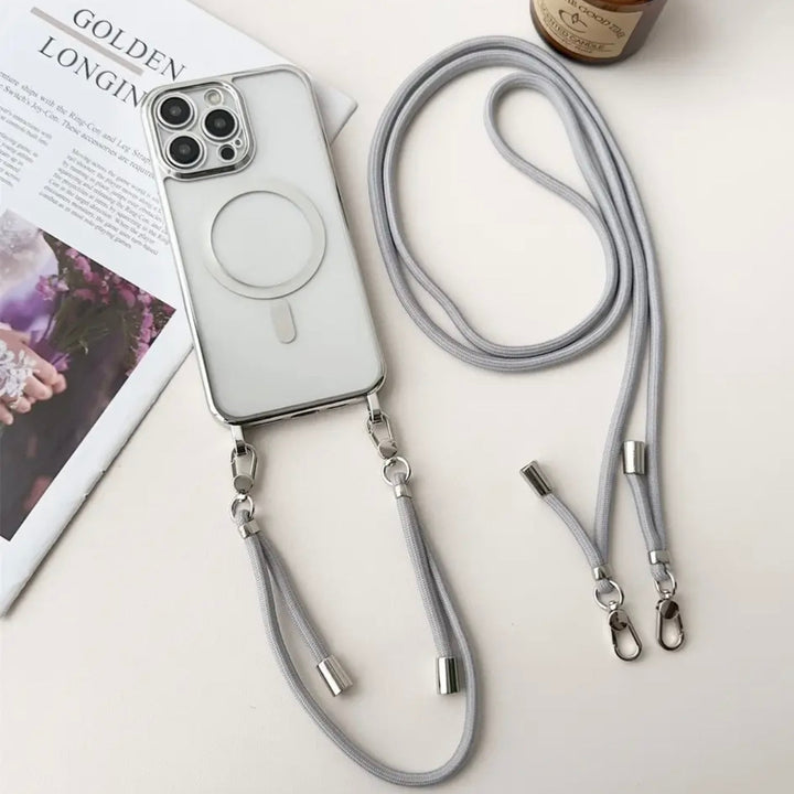 iPhone Crossbody Case | MagSafe Compatible Protection | Adjustable Strap Design | Slim Everyday Carry