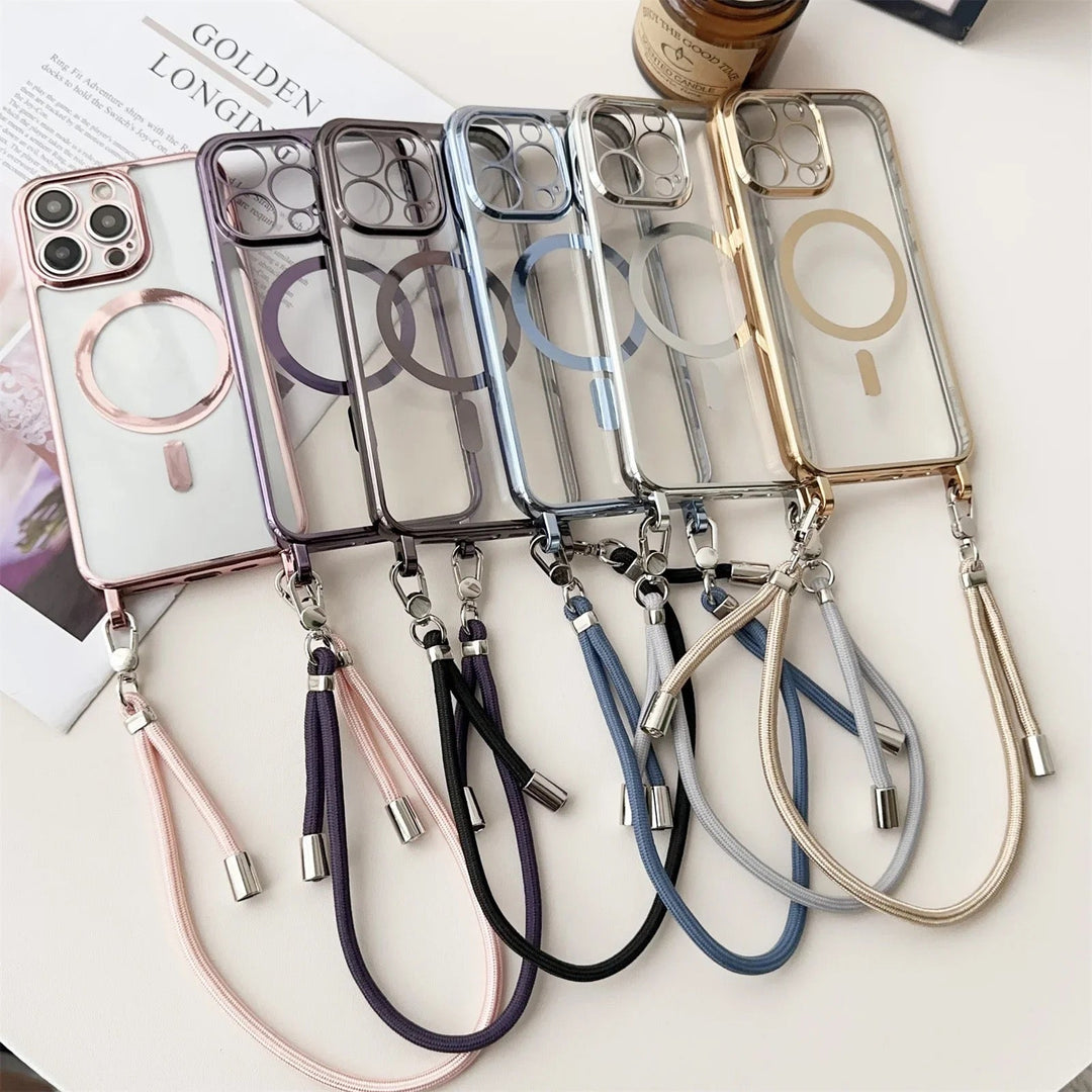 iPhone Crossbody Case | MagSafe Compatible Protection | Adjustable Strap Design | Slim Everyday Carry