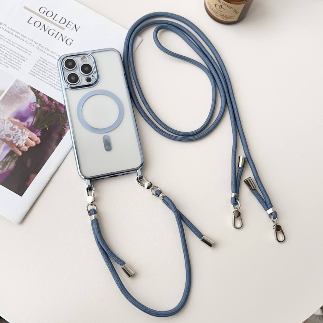 iPhone Crossbody Case | MagSafe Compatible Protection | Adjustable Strap Design | Slim Everyday Carry