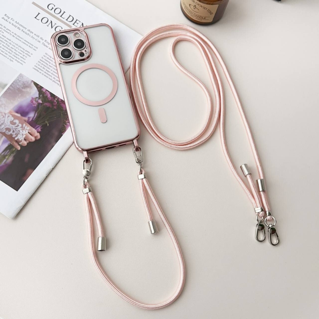 iPhone Crossbody Case | MagSafe Compatible Protection | Adjustable Strap Design | Slim Everyday Carry