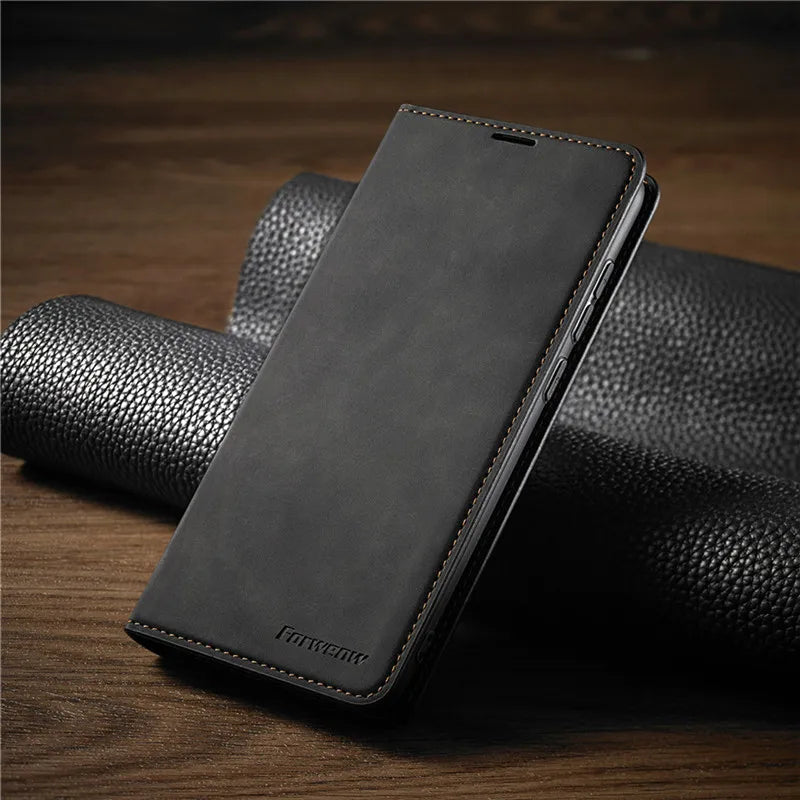iPhone Wallet Case | Magnetic Card Holder | Premium Leather-Look Protection | Slim Folio Design